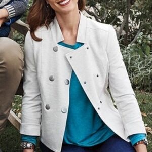 Cabi Military‎ Style Beige Double Button Blazer Size Small